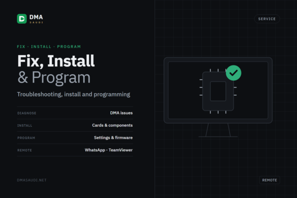 Troubleshooting, installation and programming service — DMA Saudi