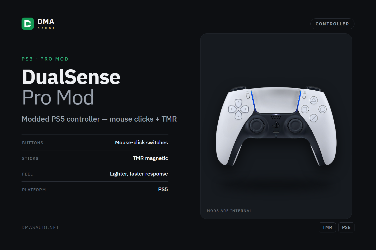 Modified pro PS5 controller — DMA Saudi