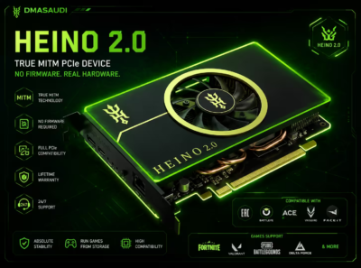 heino 2.0 | جهاز MITM PCIe الثوري – بدون Firmware